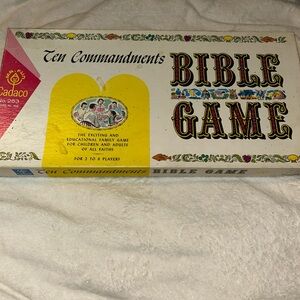 Ten Commandments Bible Board Game 1966 By Cadaco *99% Complete*